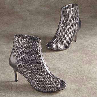 Ely Woven Cage Bootie